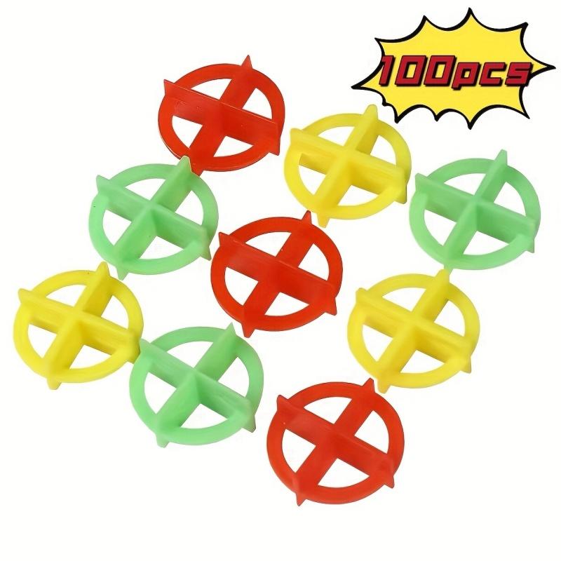 Tile Leveling Clip - คลิปยึดกระเบื้องเซรามิก 100 ชิ้น ตัวเว้นระยะแบบลิ่ม สำหรับติดตั้งกระเบื้องพื้นและผนัง ระบบปรับระดับช่องว่าง