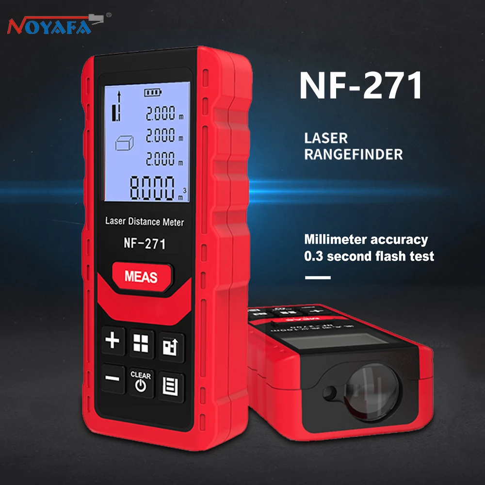 Home Improvement Materials - Noyafa เครื่องวัดเมตรเลเซอร์ NF-271 40ม. 80ม. เครื่องมือวัดระยะแบบเทปไม้บรรทัดดิจิตอลเครื่องมือทดสอบ