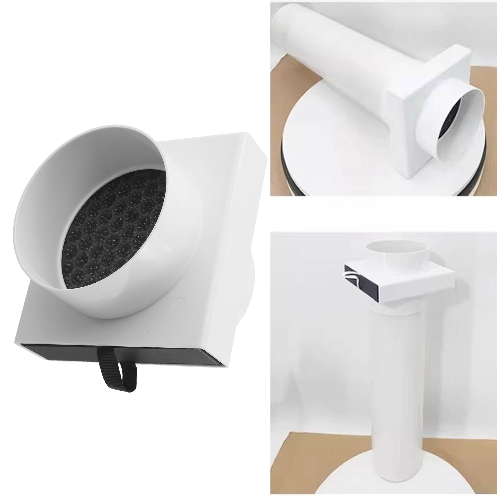 Home Improvement Retail - ไส้กรองอากาศแบบท่อกลาง HEPA ประสิทธิภาพสูง สำหรับท่อ PVC และ