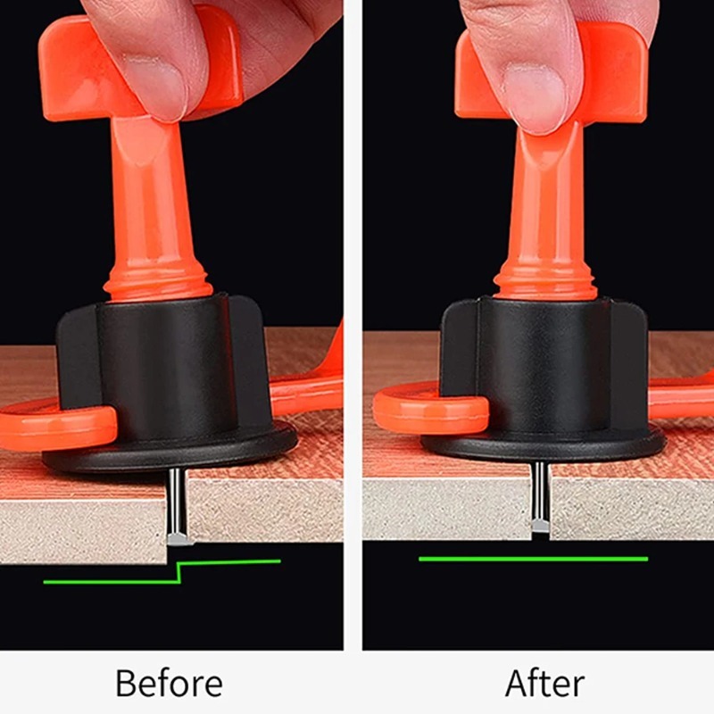 Tile Leveling Clip - ชุดอุปกรณ์ปรับระดับกระเบื้องปูพื้น 51 ชิ้น พร้อมคลิปและตัวเว้นระยะ สำหรับปูกระเบื้องพอร์ซเลน เซรามิก
