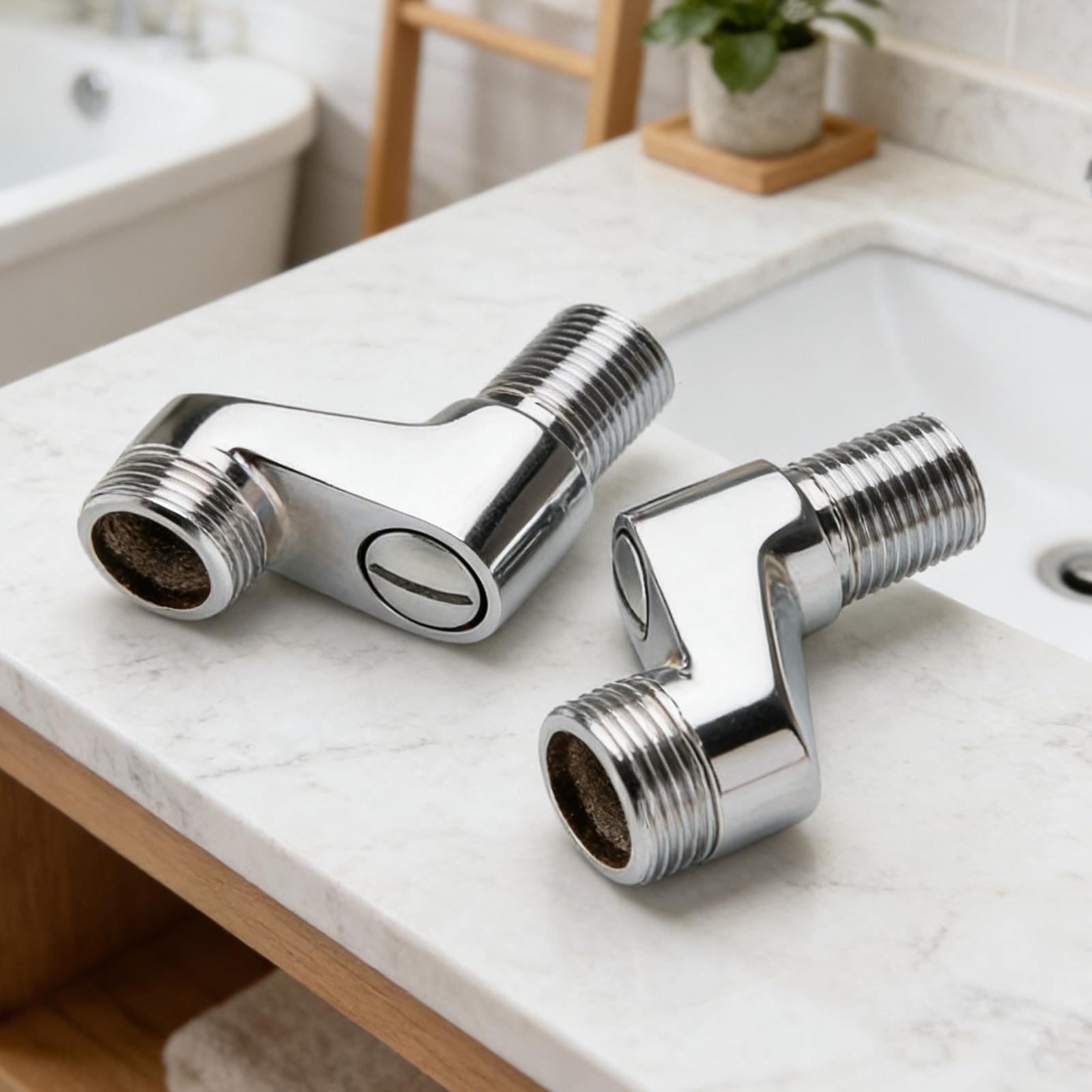 Home Improvement Man - อะแดปเตอร์ฝักบัวปรับมุมได้สำหรับก๊อกน้ำอ่างอาบน้ำ ตัวเชื่อมต่อสำหรับเปลี่ยนก๊อกน้ำในบ้าน ห้องครัว ห้องซักรีด