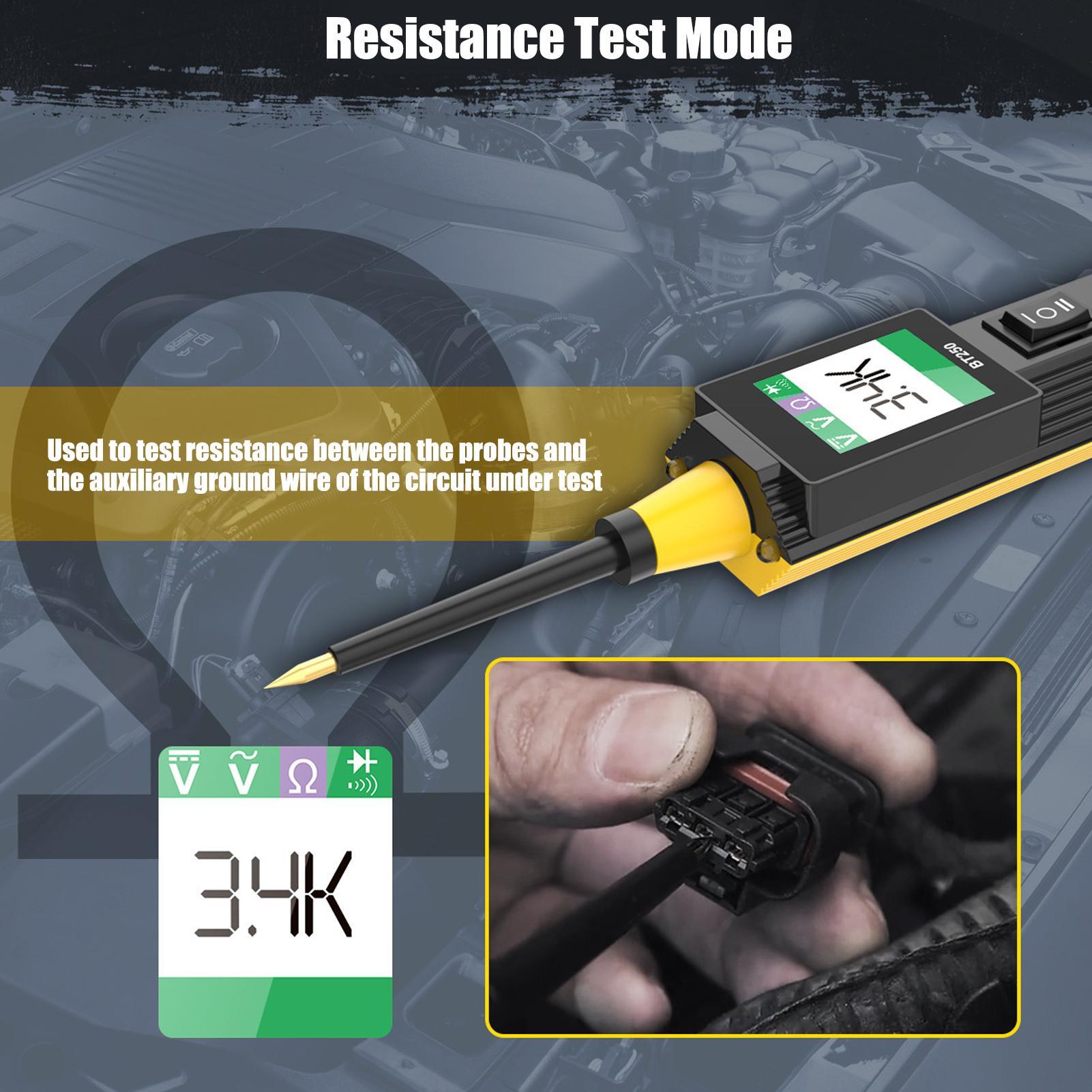 Circuit Breaker Finder - เครื่องมือค้นหาสายไฟรถยนต์แบบดิจิตอลพร้อมไฟส่องสว่าง ตรวจสอบวงจรไฟฟ้าอย่างแม่นยำ สำหรับรถบรรทุก รถ SUV รถ