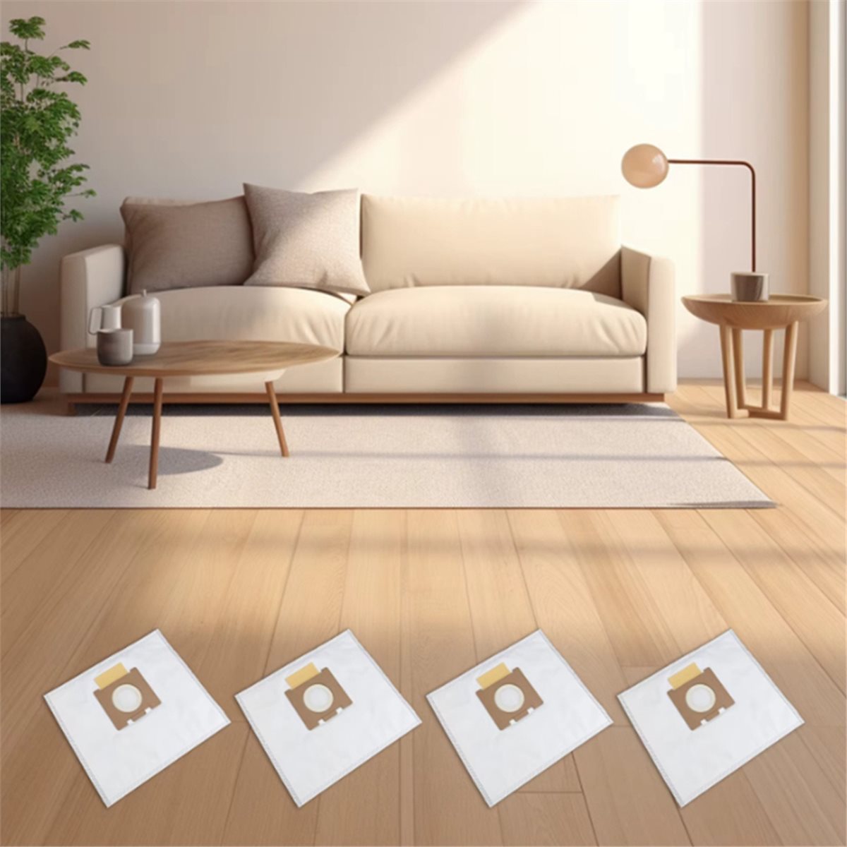 Home Improvement Materials - (ABJZ) ถุงเก็บฝุ่น 4 ชิ้นสำหรับ HOOVER สไตล์