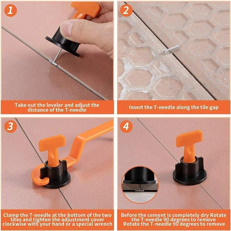 ชุดอุปกรณ์ปรับระดับกระเบื้องปู - Tile Leveling Clip บทวิจารณ์และราคา