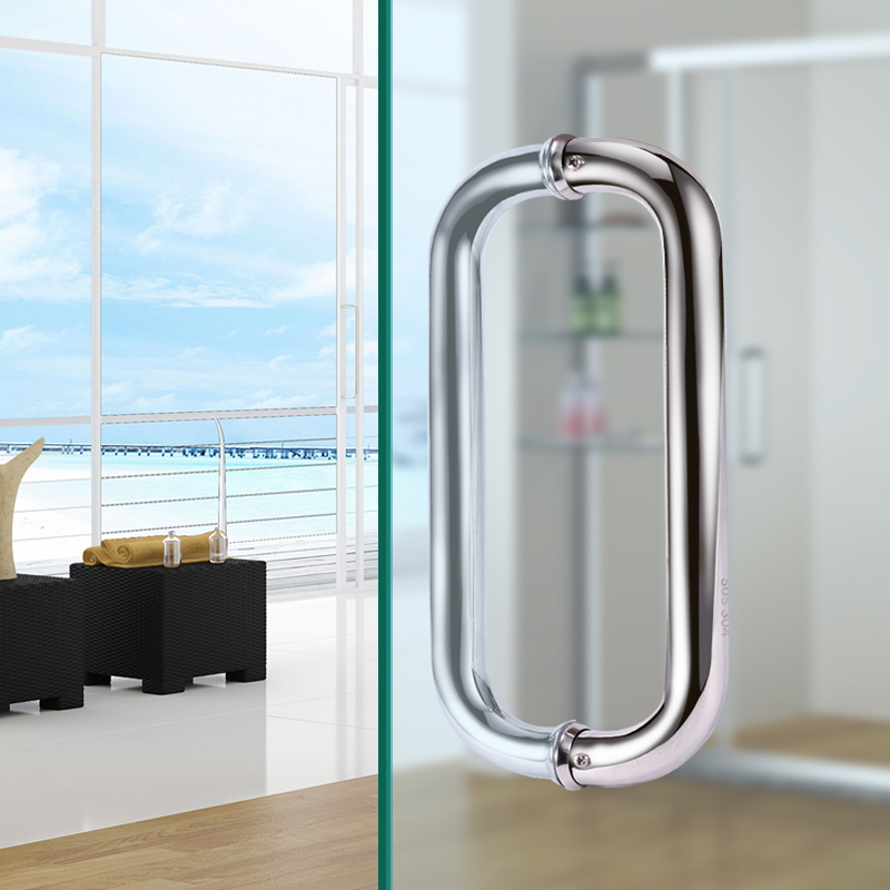 1 คู่สแตนเลสสตีลที่จับประตูกระ - Home Improvement Materials บทวิจารณ์และราคา