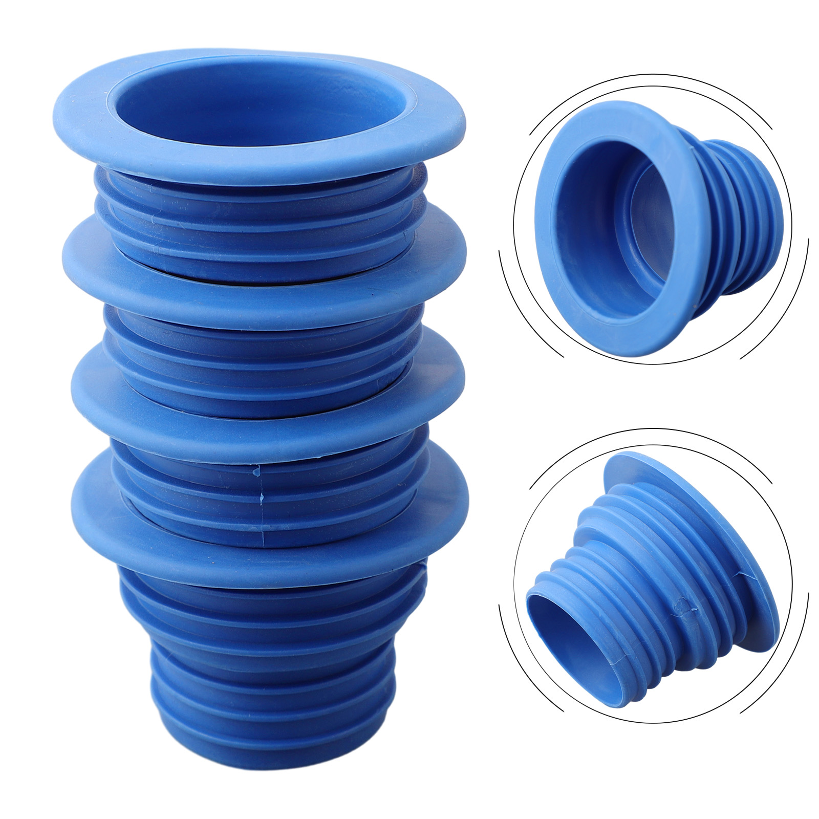 4pcs ท่อระบายน้ําท่อปลั๊กซิลิโ - Home Improvement Retail บทวิจารณ์และราคา