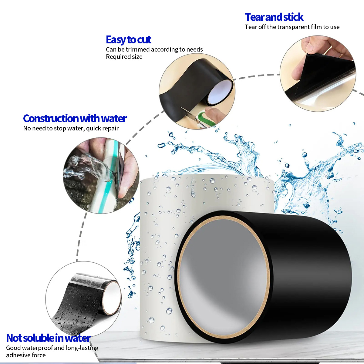 เทปกันน้ําสําหรับซ่อมแซมรอยรั่ - Roof Sealant Patch บทวิจารณ์และราคา