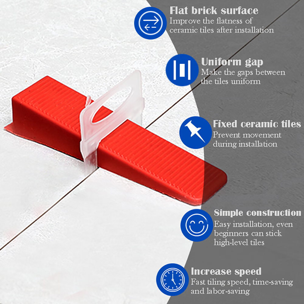 ชุดอุปกรณ์ยึดกระเบื้องเซรามิก  - Tile Leveling Clip บทวิจารณ์และราคา