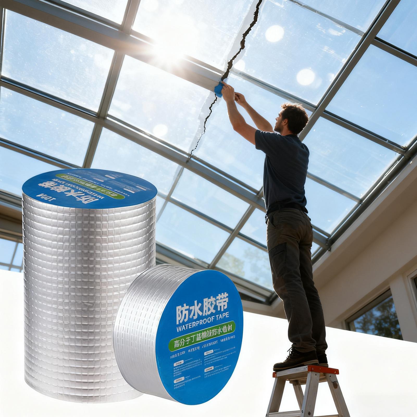 เทปกันน้ำหนา 1.5 มม. แบบมีกาวใ - Roof Sealant Patch บทวิจารณ์และราคา