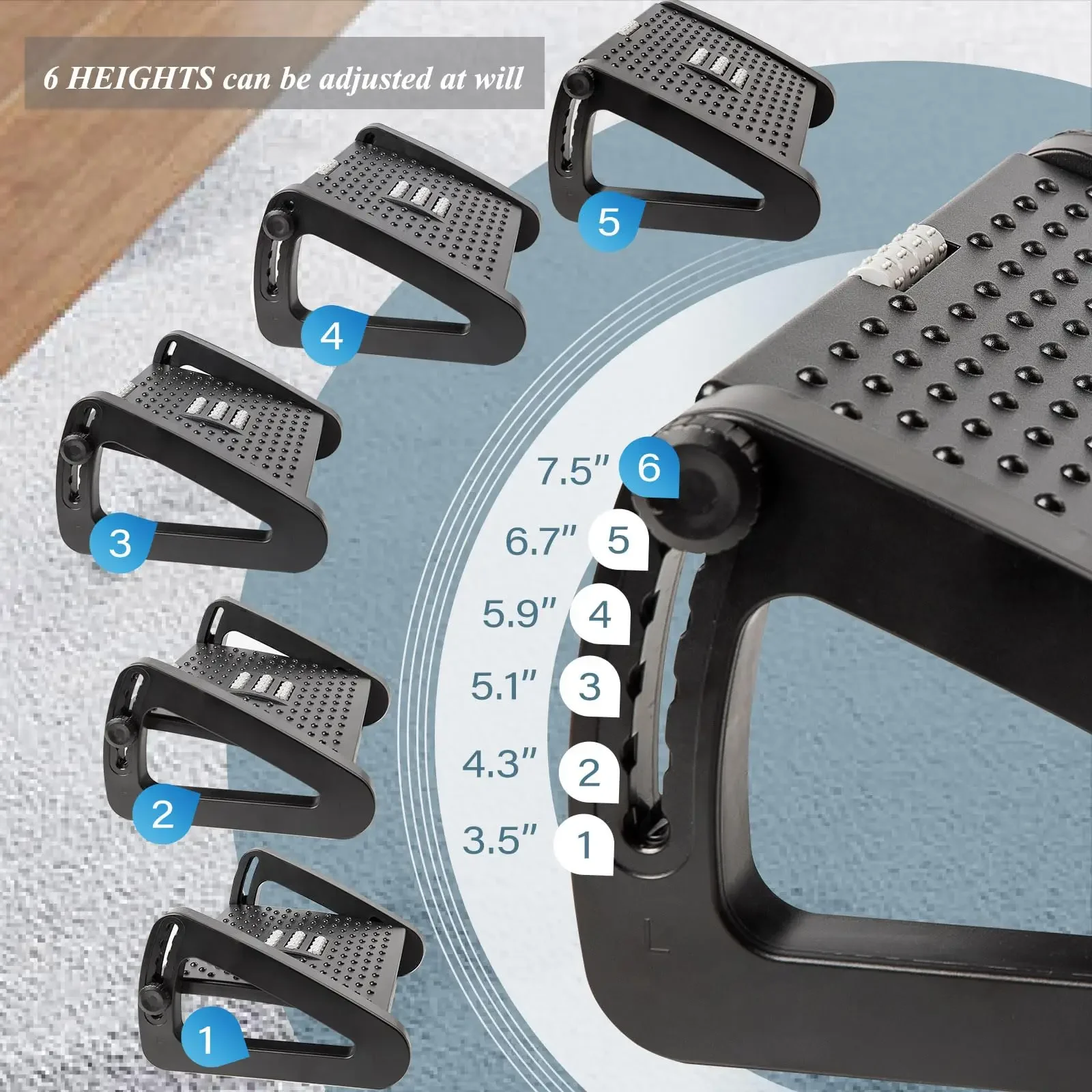 ที่พักเท้าข้างโต๊ะปรับระดับได้ - Home Improvement Retail บทวิจารณ์และราคา